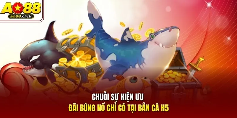 Chuỗi sự kiện ưu đãi bùng nổ chỉ có tại Bắn Cá H5